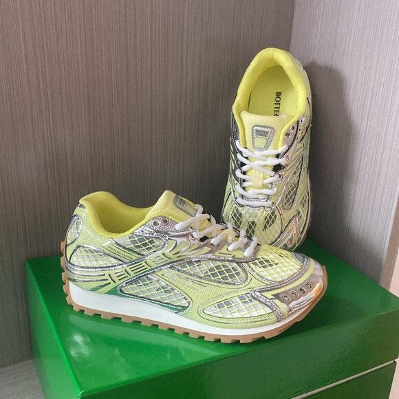 Bottega Veneta Yellow Sneakers - Orbit Collection - Picture 2 of 11
